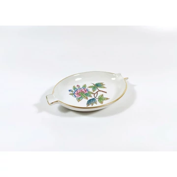 HEREND, QUEEN VICTORIA (VBO) SMALL ASHTRAY 4.4", HANDPAINTED PORCELAIN ! (A020)