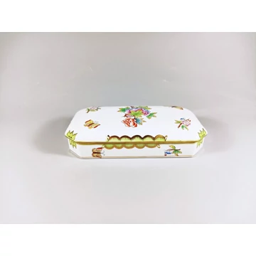HEREND, VICTORIA (VBO) DECORATIVE BOX, HANDPAINTED PORCELAIN ! (B119) HEREND, VICTORIA (VBO) DECORATIVE BOX, HANDPAINTED PORCELAIN ! (B119)