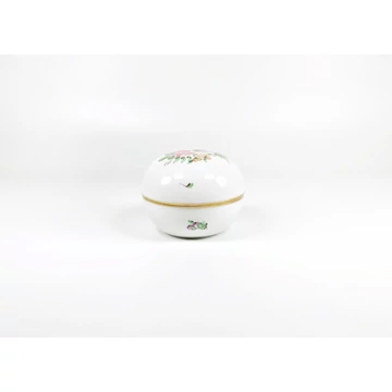 HEREND,  FLORAL (VB) BONBONNIERE BOX, HANDPAINTED PORCELAIN ! (J320)