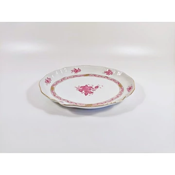 HEREND RASPBERRY CHINESE BOUQUET SIDE BOWL (221), HANDPAINTED PORCELAIN ! (J369)