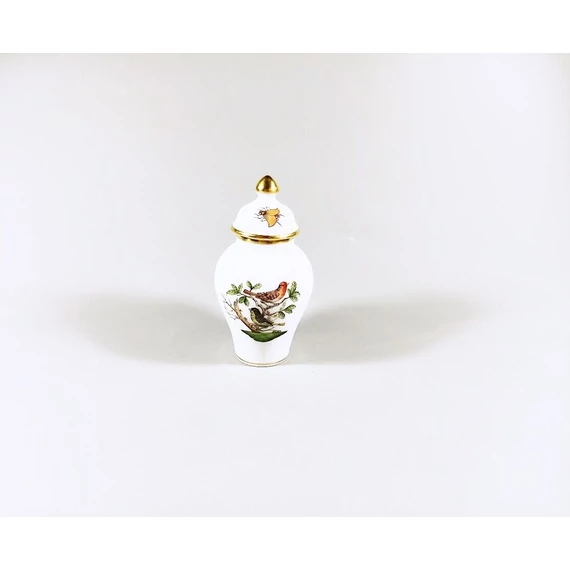 HEREND, ROTHSCHILD (RO) MINIATURE URN VASE, HANDPAINTED PORCELAIN ! (B107)