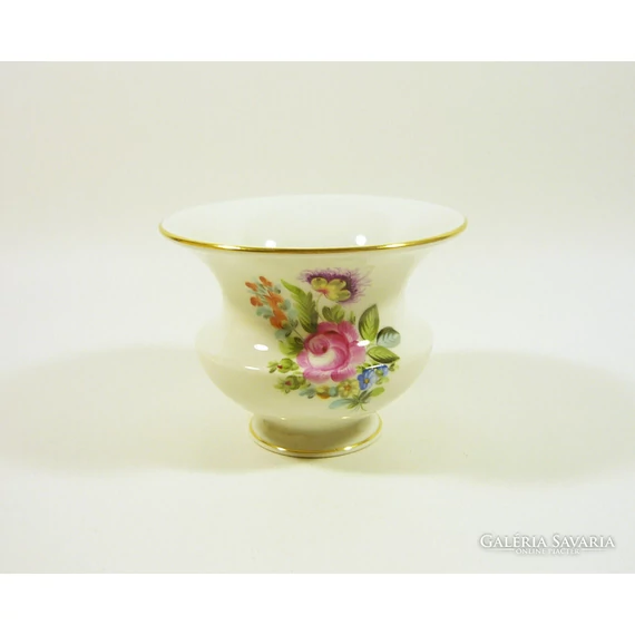 HEREND, ROSE BOUQUET VASE, HANDPAINTED PORCELAIN, EXCELLEND CONDITION ! (H049)