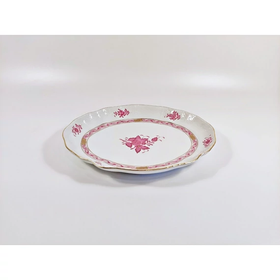 HEREND RASPBERRY CHINESE BOUQUET SIDE BOWL (221), HANDPAINTED PORCELAIN ! (J369)