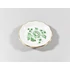 Picture 7/9 -HEREND, GREEN NANKING BOUQUET TINY TRINKET TRAY, HANDPAINTED PORCELAIN ! (A028)