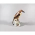 Picture 6/12 -HEREND, BROWN SINGER BIRD 6.6", HANDPAINTED PORCELAIN FIGURINE ! (A040)