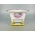 Picture 1/12 -HEREND, RASPBERRY INDIAN BASKET CLAWFOOT PLANTER, HANDPAINTED PORCELAIN ! (B002)