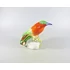 Picture 8/12 -HEREND, A PAIR OF EXOTIC RED BIRDS 5", HANDPAINTED PORCELAIN FIGURINE ! (B010)