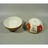 Picture 8/9 -HEREND, RED DYNASTY, SIANG ROUGE, BONBONNIERE, HANDPAINTED PORCELAIN ! (B040)