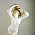 Picture 10/12 -HEREND, NUDE LADY BY GYÖRGY NEMES 10", ARTIST SIGNED PORCELAIN FIGURINE (B084)