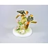 Picture 6/12 -HEREND, TWO SINGER BIRDS ON A BRANCH  4", HANDPAINTED PORCELAIN FIGURINE (B096)