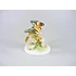 Picture 7/12 -HEREND, TWO SINGER BIRDS ON A BRANCH  4", HANDPAINTED PORCELAIN FIGURINE (B096)