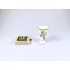 Picture 2/12 -HEREND, QUEEN VICTORIA (VBO) MINIATURE VASE 2.4", HANDPAINTED PORCELAIN ! (B114)