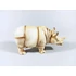 Picture 10/12 -HEREND, GRAY RHINOCEROS, RHINO 5", HANDPAINTED PORCELAIN FIGURINE (B124)