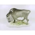 Picture 10/12 -HEREND, GRAY BISON, HANDPAINTED PORCELAIN FIGURINE (B137)