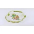 Picture 11/12 -HEREND, QUEEN VICTORIA SMALL LEAF SHAPED TRAY 5", HANDPAINTED PORCELAIN ! (B145)