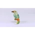 Picture 11/12 -HEREND, GREEN SINGER BIRD ON A BRANCH 3", HANDPAINTED PORCELAIN FIGURINE (B148)