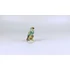 Picture 3/12 -HEREND, GREEN SINGER BIRD ON A BRANCH 3", HANDPAINTED PORCELAIN FIGURINE (B148)