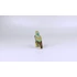 Picture 7/12 -HEREND, GREEN SINGER BIRD ON A BRANCH 3", HANDPAINTED PORCELAIN FIGURINE (B148)