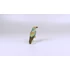 Picture 9/12 -HEREND, GREEN SINGER BIRD ON A BRANCH 3", HANDPAINTED PORCELAIN FIGURINE (B148)