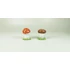 Picture 1/12 -HEREND, RED AND BROWN MUSHROOM SHAPED SALT AND PEPPER SHAKERS PORCELAIN (B154)