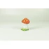 Picture 8/12 -HEREND, RED AND BROWN MUSHROOM SHAPED SALT AND PEPPER SHAKERS PORCELAIN (B154)