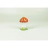 Picture 9/12 -HEREND, RED AND BROWN MUSHROOM SHAPED SALT AND PEPPER SHAKERS PORCELAIN (B154)