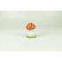 Picture 10/12 -HEREND, RED AND BROWN MUSHROOM SHAPED SALT AND PEPPER SHAKERS PORCELAIN (B154)