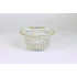 Picture 14/17 -HEREND, VICTORIA (VBO) OPEN WEAVE BASKET, FLOWERS, HANDPAINTED PORCELAIN (B160)