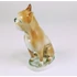 Picture 11/12 -ZSOLNAY, BROWN BOXER DOG HANDPAINTED PORCELAIN FIGURINE 5" (B166)