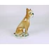 Picture 3/12 -ZSOLNAY, BROWN BOXER DOG HANDPAINTED PORCELAIN FIGURINE 5" (B166)