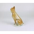 Picture 7/12 -ZSOLNAY, BROWN BOXER DOG HANDPAINTED PORCELAIN FIGURINE 5" (B166)