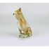 Picture 8/12 -ZSOLNAY, BROWN BOXER DOG HANDPAINTED PORCELAIN FIGURINE 5" (B166)