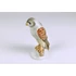 Picture 10/12 -HEREND, BROWN AND GRAY FALCON BIRD, HANDPAINTED PORCELAIN FIGURINE (B168)