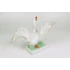 Picture 5/12 -HEREND, WHITE GOOSE BIRD WIH OPEN WINGS, HANDPAINTED PORCELAIN FIGURINE (B170)