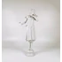 Picture 1/15 -HEREND, ART DECO MUSICIAN LADY WITH A HARP, WHITE  PORCELAIN FIGURINE ! (D010)