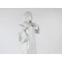 Picture 11/15 -HEREND, ART DECO MUSICIAN LADY WITH A HARP, WHITE  PORCELAIN FIGURINE ! (D010)