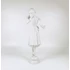 Picture 5/15 -HEREND, ART DECO MUSICIAN LADY WITH A HARP, WHITE  PORCELAIN FIGURINE ! (D010)