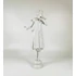 Picture 10/15 -HEREND, ART DECO MUSICIAN LADY WITH A HARP, WHITE  PORCELAIN FIGURINE ! (D010)