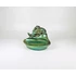 Picture 11/14 -ZSOLNAY, EOSIN GLAZED PORCELAIN NAME CARD HOLDER, DOGS HUNTING A BOAR ! (D015)
