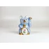 Picture 1/10 -HEREND, BLUE FISHNET (VHB) MANEKI-NEKO WAVING CAT, PORCELAIN FIGURINE ! (D020)