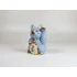 Picture 8/10 -HEREND, BLUE FISHNET (VHB) MANEKI-NEKO WAVING CAT, PORCELAIN FIGURINE ! (D020)