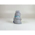 Picture 4/11 -HEREND, DARK BLUE FISHNET MANEKI-NEKO WAVING CAT, PORCELAIN FIGURINE ! (D021)