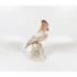 Picture 11/15 -HEREND, BROWN SINGER BIRD ON A LOG, HANDPAINTED PORCELAIN FIGURINE (H019)