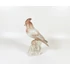 Picture 7/15 -HEREND, BROWN SINGER BIRD ON A LOG, HANDPAINTED PORCELAIN FIGURINE (H019)