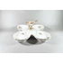 Picture 1/12 -HEREND, QUADRA DISH CENTERPIECE WITH BIRD FIGURINE, HANDPAINTED PORCELAIN (H020)
