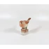 Picture 4/10 -HEREND, BROWN SINGER BIRD ON A LOG, HANDPAINTED PORCELAIN FIGURINE (H025)