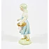 Picture 5/10 -HEREND, GIRL WITH FLOWER BASKET, HANDPAINTED PORCELAIN, MINT CONDITION ! (H029)