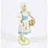 Picture 8/10 -HEREND, GIRL WITH FLOWER BASKET, HANDPAINTED PORCELAIN, MINT CONDITION ! (H029)