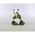 Picture 1/12 -HEREND, PANDA BEAR EATING 5", HANDPAINTED PORCELAIN FIGURINE ! (H043)