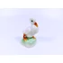 Picture 10/12 -HEREND, WHITE DUCK, ANTIQUE HANDPAINTED PORCELAIN FIGURINE, 1943 (H118)